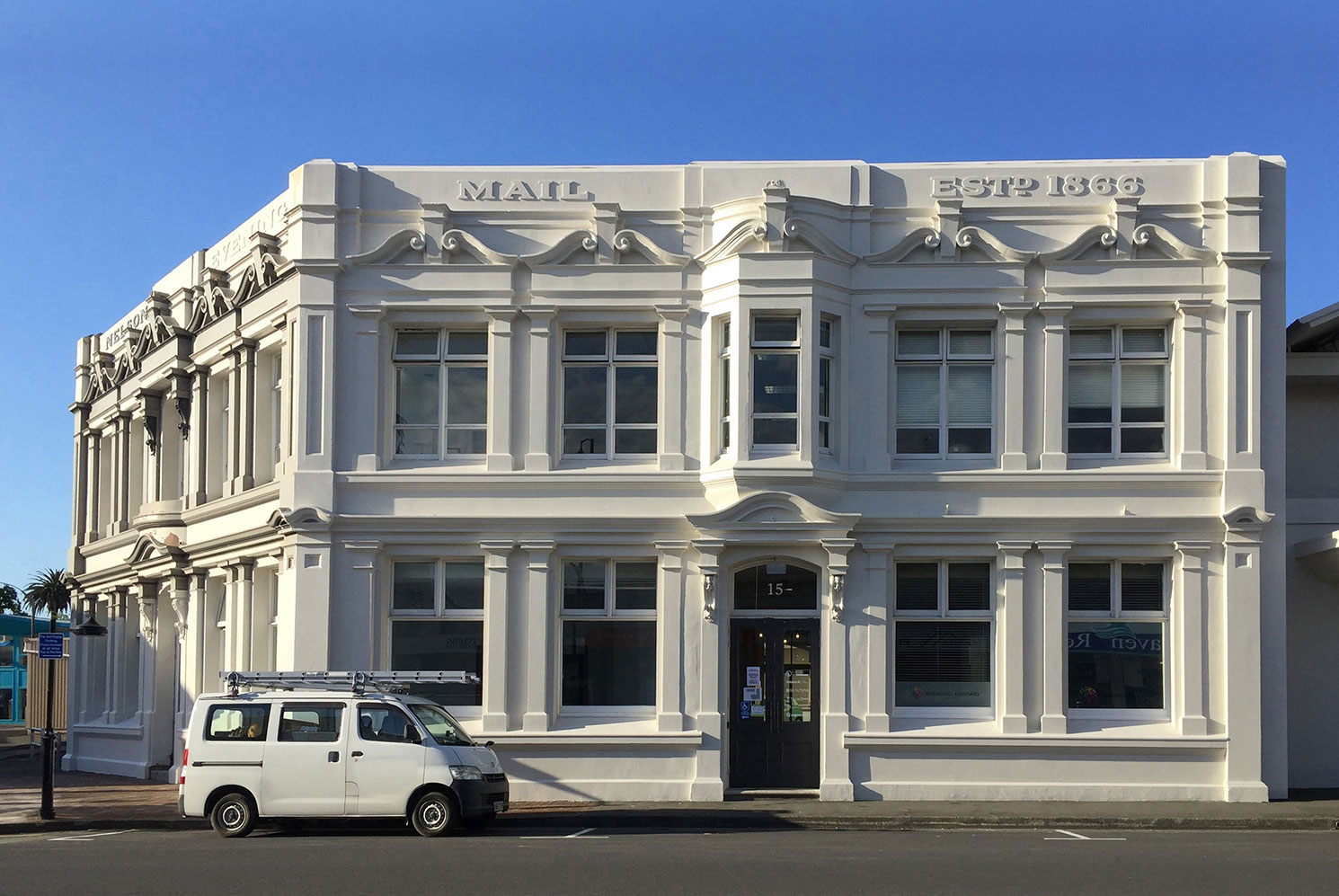 About Nelson Evening Mail Building current day.